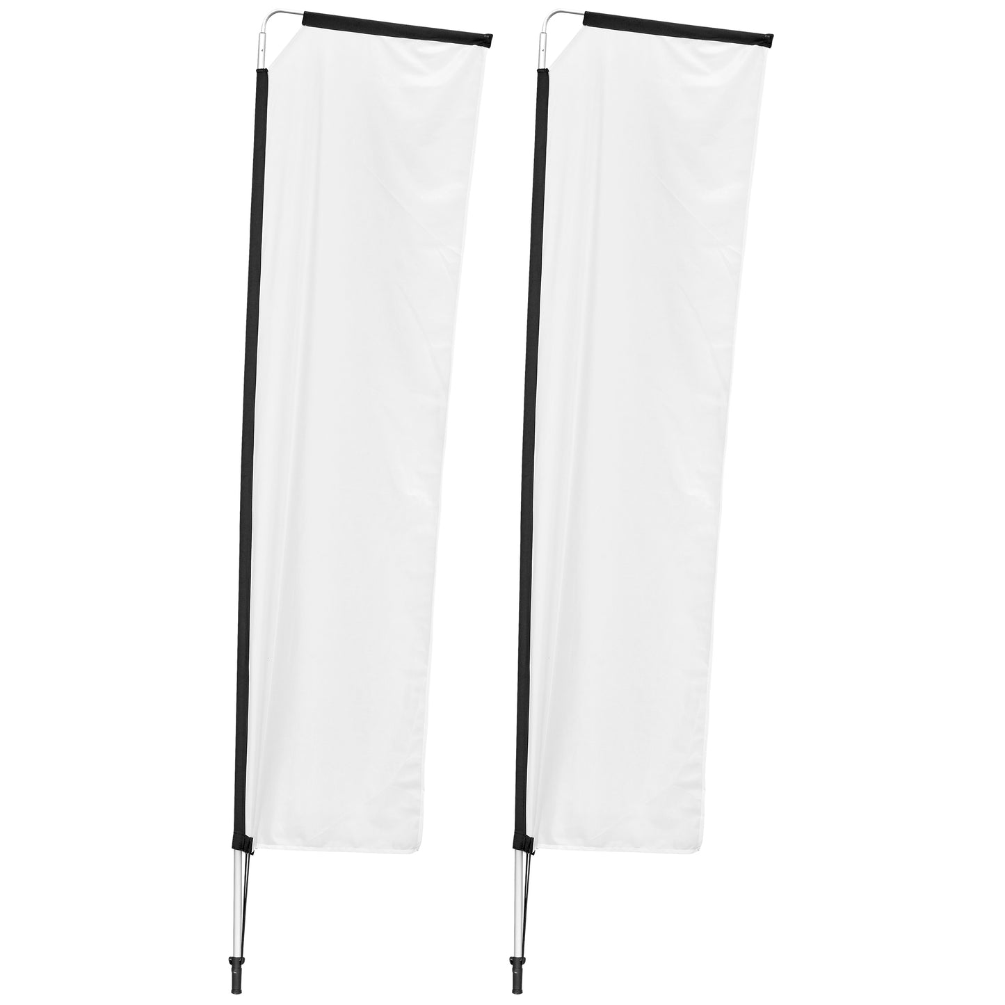 Telescopic Single-Sided 3m Flying Banners  (x2) DISPLAY-7043