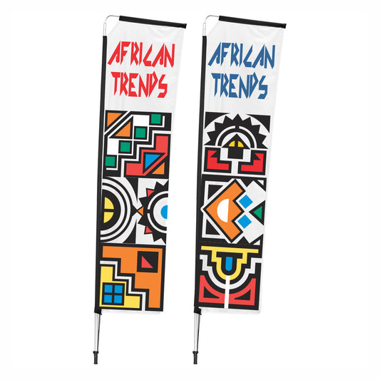 Telescopic Single-Sided 3m Flying Banners  (x2) DISPLAY-7043