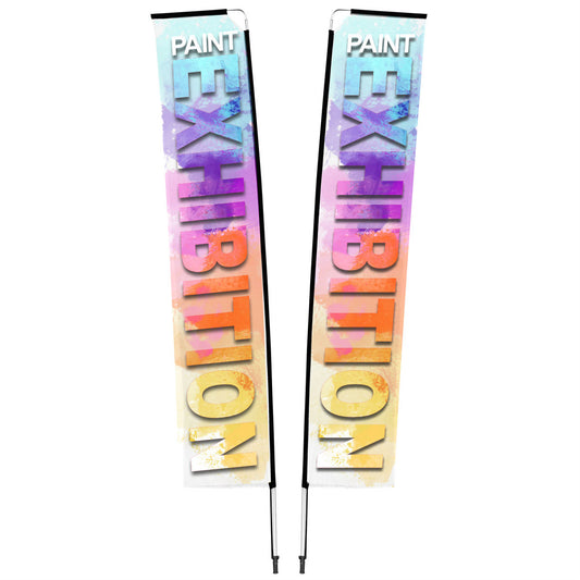 Telescopic Double-Sided 4m Flying Banners  (x2) DISPLAY-7054