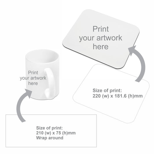 Mug and mouse Pad Gift set (x10)        GF-AL-1243-B