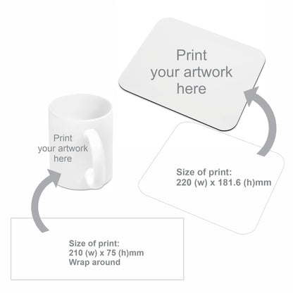 Mug and mouse Pad Gift set (x10)        GF-AL-1243-B